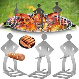 Grillwursthalter aus Edelstahl, Lustiges