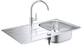 Grohe Einbauspüle-Set 31562SD1 86x50cm, 1 Becken, 