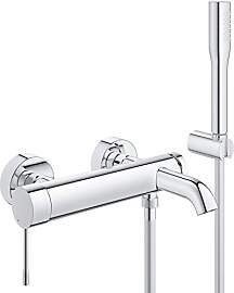 GROHE Essence, Badewannenarmatur mit Duschkopf