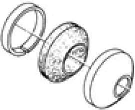 GROHE Rosette (langlebig), chrom, 45219000