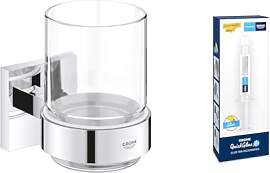 GROHE Start Cube - Glas mit Halter (verdeckte