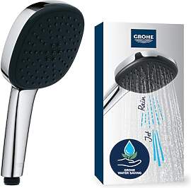 GROHE Vitalio 110, Duschkopf wassersparend, 6l pro 