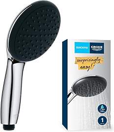 GROHE Vitalio 110, Duschkopf wassersparend, 8l pro 