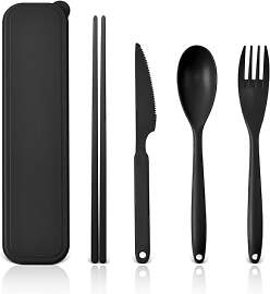 Groß Besteck Set, 1 Person Camping Besteck mit