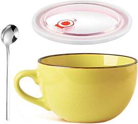 Große Kaffeetasse 700ml Haferflocken Große