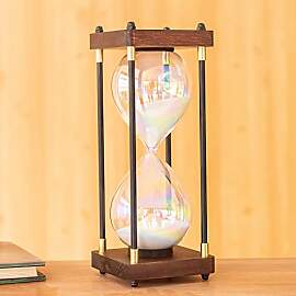 Große Sanduhr 60 Minuten,Regenbogen Glas Deko
