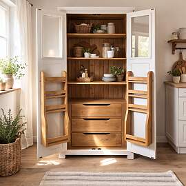 Großer Vorratsschrank Landhausstil Küche