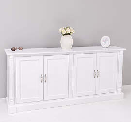 Großes Massivholz-Sideboard Vintage Design