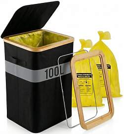 GROWZELT Gelber Sack Ständer 100L mit Deckel