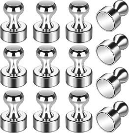 Grtard Magnet für kühlschrank 12 Stück Silberne 
