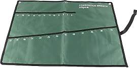 Grüne Farbe Set Schraubenschlüssel Taschen