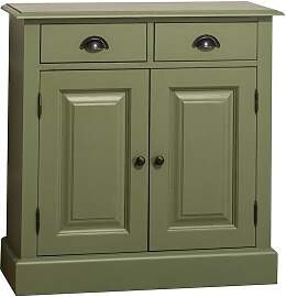 Grüne Landhaus Kommode mit Türen
