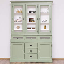 Grüner Buffetschrank Vintage mit Kippfächern