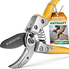 GRÜNTEK Bussard Amboss Gartenschere –