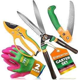 GRÜNTEK Gartenwerkzeuge-Set 4-teilig, Panther