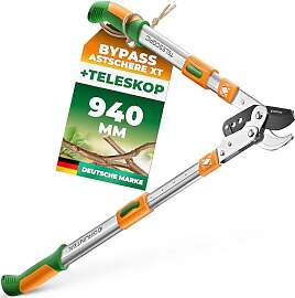 GRÜNTEK Teleskop-Astschere 685-940mm – 6-fach