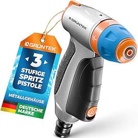 GRÜNTEK verstellbare Spritzpistole mit 3 Düsen,