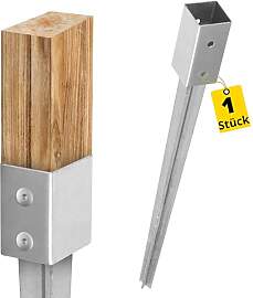 GRUNDLINE - Pfostenanker - Einschlagbodenhülsen