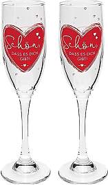 GRUSS & CO Sektglas Set Motiv