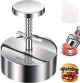 GSCRE Burgerpresse Edelstahl, Antihaft Burger