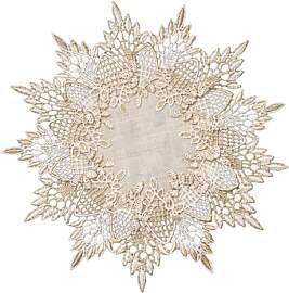 gsgfuis Leinen Tischdecke Beige Rund – 30 cm