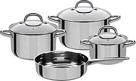 GSW 990042 Montreal Topf-Set 4-teilig, Edelstahl,