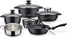 GSW Kochtopf- und Pfannenset Gourmet Granit –