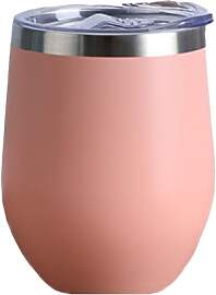 Gteller 340 ml Edelstahl-Weinbecher ohne Stiel mit 