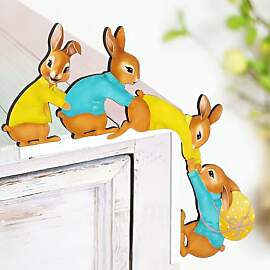 GTJEOI Türrahmen Deko Ostern, Lustige Osterdeko