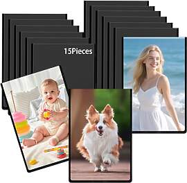 GTNCE Fotorahmen Magnet Bilderrahmen Schwarz: