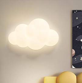 GUANSHAN 3D Wolke LED Kinderzimmer Wandlampe