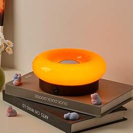 GUANSHAN Kreative Donut Glas Tischlampe mit