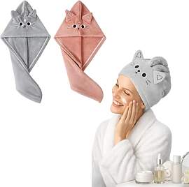 GuBaoZhuo Turban Handtuch Kinder, 2 Stück
