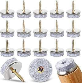 Gucass 50 Stück Filzgleiter Schrauben, Ø 24mm
