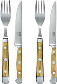 Güde Alpha Olive Steakmesser & Gabel Set
