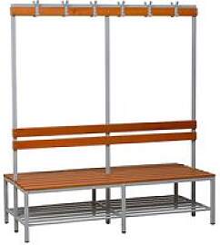 Gürkan Garderobenbank mit Haken und Schuhrost