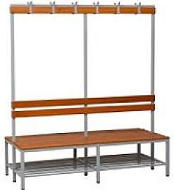 Gürkan Garderobenbank mit Haken und Schuhrost