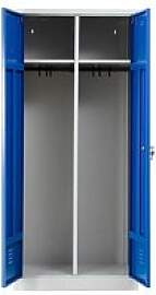 Gürkan Spind lichtgrau, enzianblau 103928, 1