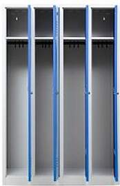 Gürkan Spind lichtgrau, enzianblau 105036, 4