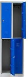 Gürkan Spind lichtgrau, enzianblau 105932, 4