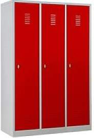 Gürkan Spind lichtgrau, feuerrot 105462, 3