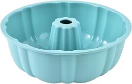 Gugelhupfform Silikon Blau, Ø 25 cm, Antihaft,