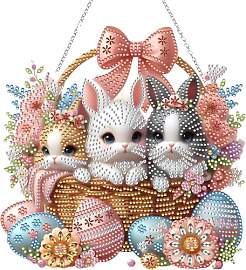 Guidre Diamond Painting Ostern Hase, Ostern Deko