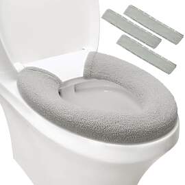 Guojanfon WC-Sitzbezug für Badezimmer, weich,