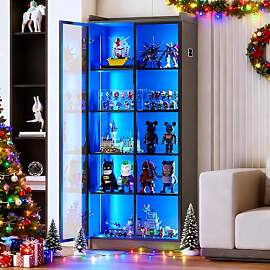 Gurexl Vitrine mit LED Beleuchtung und