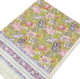 GURU SHOP Blockdruck Tagesdecke, Bett &