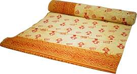 GURU SHOP Blockdruck Tagesdecke, Bett &