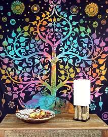 GURU SHOP Boho Style Wandbehang, Indische