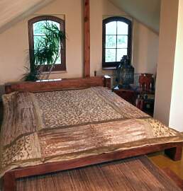 GURU SHOP Brokat- Samtdecke, Tagesdecke,
