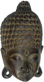 GURU SHOP Buddha Maske, Wandschmuck, Ethno